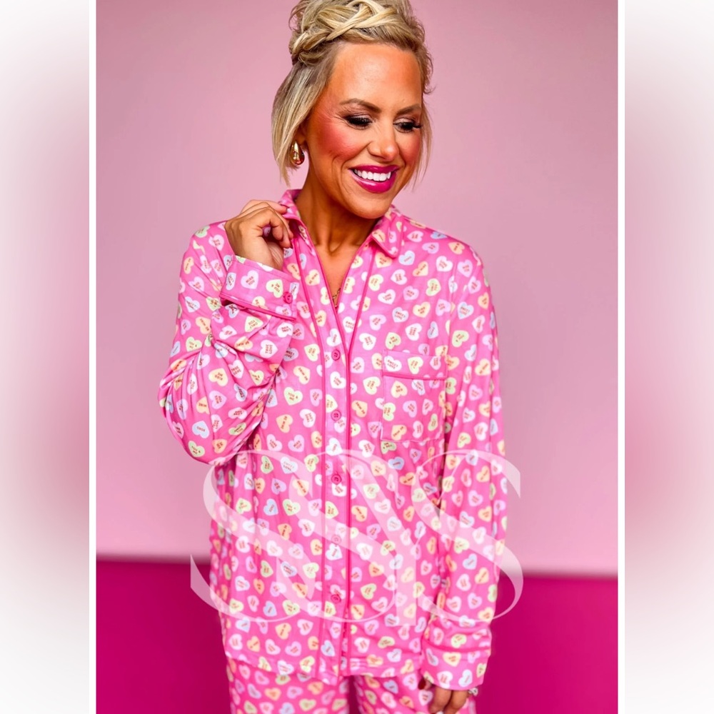 LOVE LOVE LOVE BNWT THE SOFTEST PJS EVER! THE HEARTS MILLIE PINK  PAJAMAS